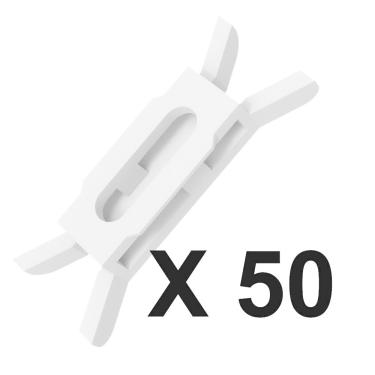 Imagem de Kit 50 Grampos Presilhas da Borracha Guarnição Porta Strada Working Trekking Sport Fire Adventure