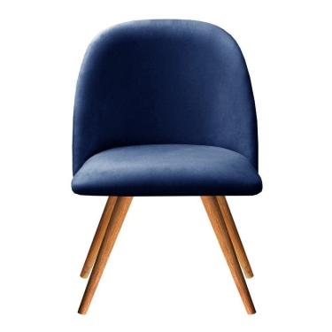 Imagem de Poltrona Gaia Cadeira Pé Palito Madeira Moderna Sala Recepção