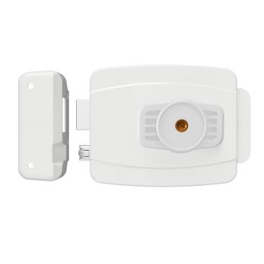 Imagem de Fechadura AL100R 42mm sem botão 12V chave tetra branca AGL