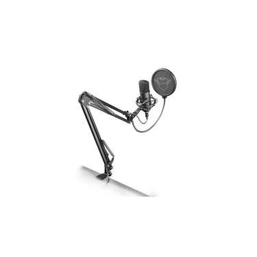 Imagem de Microfone Streamer Trust Gaming GXT 252+ Emita Plus Podcast, USB, Anti-Vibração, Preto - 22400