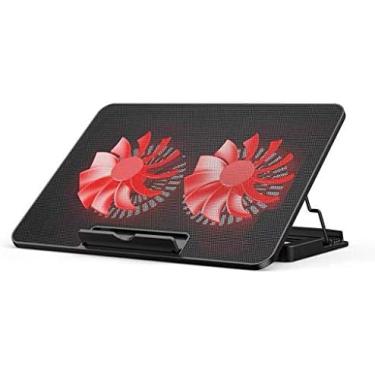 Imagem de Almofada De Resfriamento Para Laptop Almofadas De Resfriamento Para Laptop Almofada De Resfriamento Para Laptop E Notebook Com 2 Ventiladores A 1400 RPM Tapete De Resfriamento Para Laptop Para Jog