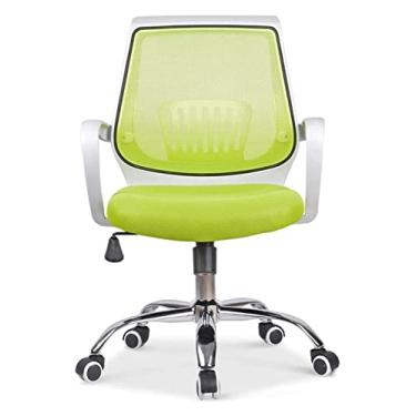 Imagem de Cadeira de escritório cadeira de escritório assento acolchoado ergonômico cadeira de escritório malha 360 graus computador cadeira giratória elevador cadeira de trabalho cadeira (cor: verde) bons tempos