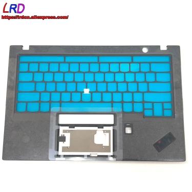 Imagem de Carcaça original lrd para lenovo thinkpad x1  capa de sexta teclado em carbono com bisel e furo para