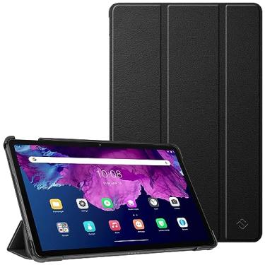 Imagem de Fintie Capa para Lenovo Tab P11 Plus 2021, capa leve e fina com suporte para hibernar/despertar automática para Lenovo Tab P11 11" 2020 (modelo: TB-J607F TB-J606X) versão Tablet, preta