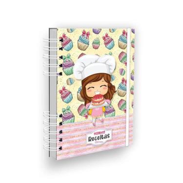 Imagem de Caderno De Receitas Minhas Receitas Cabelinho Castanho