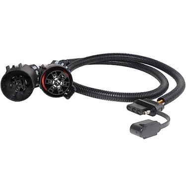 Imagem de MECMO 55384 Replacement USCAR 7 Pin to 4 Pin Trailer Harness for Installing Tailgate Light Bar Adapter, USCAR 4-Pin Trailer Extension Wiring 41 Inches, for USCAR 7 Way & Factory Tow Package