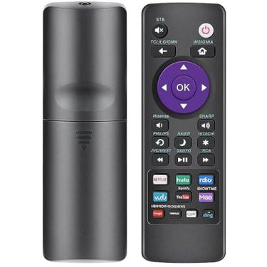 Imagem de Controle remoto universal para caixas e TVs Roku - suporta TCL, Sanyo, LG, RCA, Philips, HITACHI, ONN, Insignia, Hisense, Sharp, JVC - Roku 1/2/3/4 HD LT XS XD IR