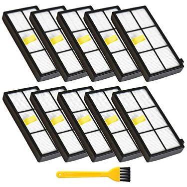 Imagem de Kit de peças de reposição para iRobot Roomba 800 900 – Reposição para aspirador robótico 805 860 870 880 890 960 980 acessórios com conjunto de extrator de detritos sem emaranhamento, filtros de hepa, escovas laterais de rolo, Filter