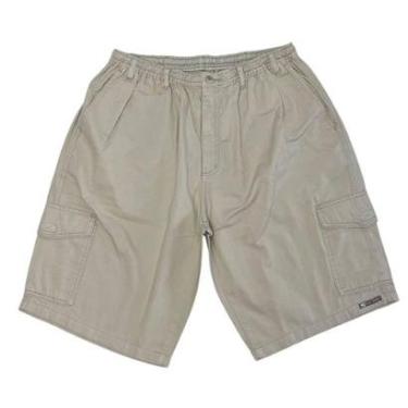 Imagem de Bermuda Masculina Cargo Sarja Plus Size Cós Elástico 60-66 Jamer-Masculino