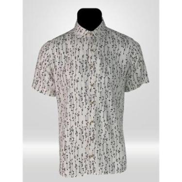 Imagem de CAMISA MANGA CURTA MASCULINA VICTOR VARRENS 100% VISCOSE BRANCA-Masculino