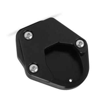 Imagem de CHIFUN Ampliador de suporte, placa de extensão lateral de substituição para Kawasaki Eliminator 500 450 SE 2023 2024+ Suporte de estacionamento lateral (preto)