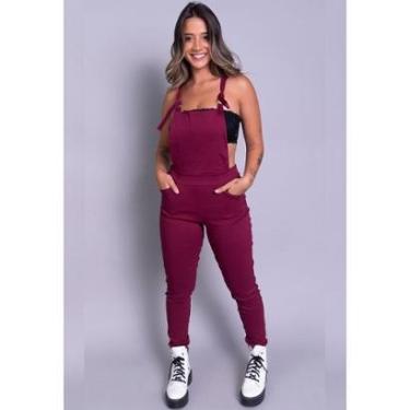 Imagem de Macacão Jardineira Feminino Bengaline-Feminino