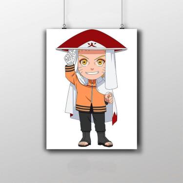Imagem de Placa Decorativa Naruto Hokage - Boruto Anime Infantil
