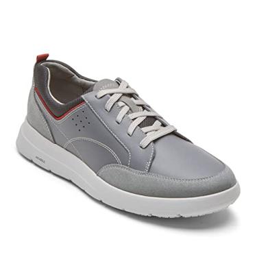 Imagem de Rockport Tênis masculino Truflex Cayden LTT, Couro cinza aço/camurça, 8.5