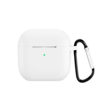 Imagem de Case Silicone Branco Mosquetão Compatível com AirPods Pro - Baú do Vik