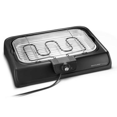 Imagem de Churrasqueira Elétrica Premium Multilaser 127v-1800w Com Controle De Temperatura e Acabamento Preta - CE033OUT [Reembalado] CE033OUT