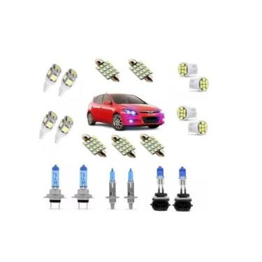 Imagem de Led'S + Farol Kit Completo Hyundai I30 Super Brancas Inmetro - Blue Li