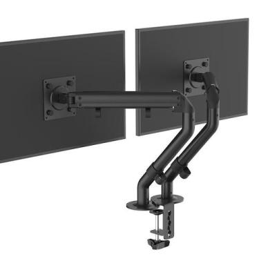 Imagem de Suporte Braço Articulado A Gás P/2 Monitores Samsung,Dell,Lg - Aj Som 