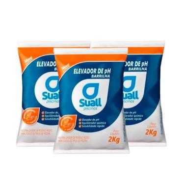 Imagem de Tratamento para piscina 3 suall elevador de ph 2kg