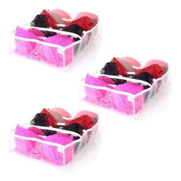 Imagem de Kit 3 Colmeia Organizadora Cor Branca Tamanho Gg - 6 Nichos - Nizz