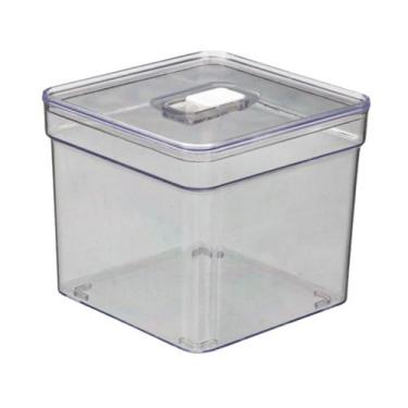 Imagem de Organizador Quadrado Multiuso Transparente Acrilico 1 - UNIDADE - PLAS