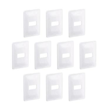 Imagem de Kit 10 Placas 4X2 P 1Mód Branco C Suporte Zeffia Pial 680181 - Pial Le