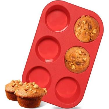 Imagem de Forma De Silicone 6 Cavidades Cupcakes Muffin Petit Gateau - Sk, Verme