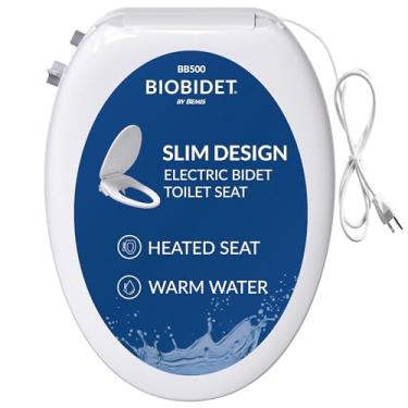 Imagem de Bio Bidet by Bemis BB500E 000 BB500 BB500 Assento de vaso sanitário bidê, água morna ajustável, branco