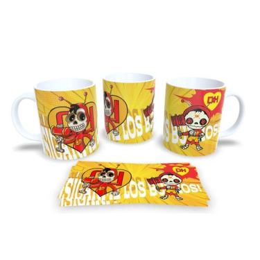 Imagem de Canecas de Porcelana Personalizadas Dia dos Mortos - Estampa Sublimada