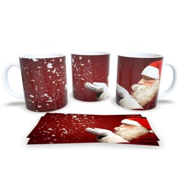 Imagem de Canecas de Porcelana Personalizadas Papai Noel 3 - Estampa Sublimada, 