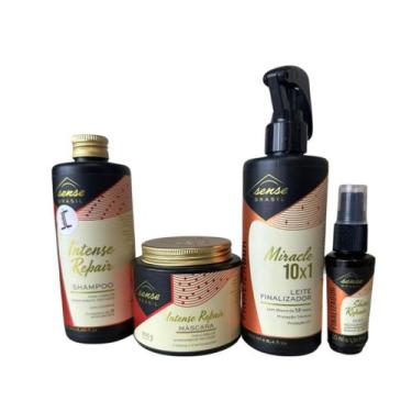 Imagem de Sense Kit Duo Intense Repair 250ml + Leite Finalizador Miracle 250ml +