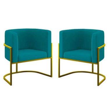 Imagem de Kit 02 Cadeiras Poltrona Lua para Sala Quarto Balaqui Decor - B Balaqu