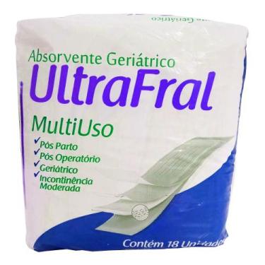 Imagem de Absorvente Geriátrico Multiuso (ULTRAFRAL) - Pacote com 18 Unidades