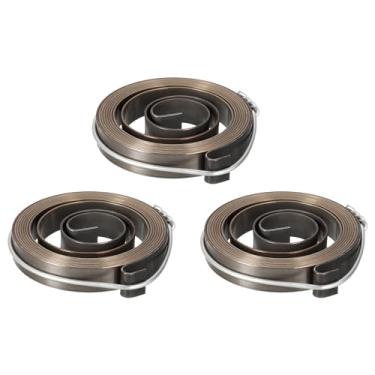 Imagem de uxcell Prensa de broca, mola de pressão, pena, alimentação, retorno, mola, montagem, mola, aço, acabamento de escurecimento químico, 1540 mm, expansão longa, 53 x 10 x 0,8 mm, 3 peças