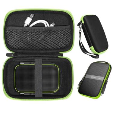 Imagem de CaseSack Capa para SP Silicon Power Silicon Power Black Rugged Portable External Hard Drive Armor A60 1TB, 2TB, 4TB, 5TB (preto + verde)