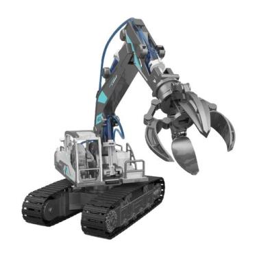 Imagem de Brinquedo Diy Trator Garra Hidráulica Kit Com 137 Peças - ROXO