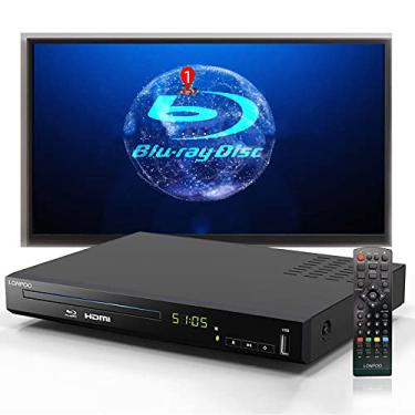 Imagem de LONPOO Leitor de Dvd Blu Ray, Leitor de Disco Blu-Ray Full Hd com Caixa de Metal, Fácil Conexão e Fácil de Usar, Leitor de Dvd de Home Theater 1080P com Saída Hdmi, Suporte para Reprodução de Hdd e Us