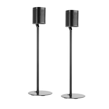 Imagem de Mount Plus Mp-Sb54F Suporte de Chão para Alto-Falantes de Altura Fixa de 2 Pacotes Feito para Alto-Falantes Sonos | Compatível com Sonos One, One Sl, Play:1 Play:3 Play:5 | Gerenciamento de Cabos(Supo