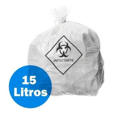 Imagem de Saco De Lixo Infectante 15 Litros Reforçado - 100 Unidades - HIGIPACK