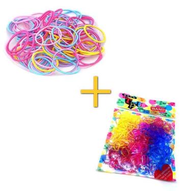 Imagem de Kit Elástico Colorido 100pcs + 1 Elástico Silicone 500pcs - Neoimp