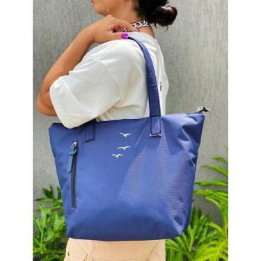 Imagem de Bolsa Shopper Nylon PASSAROS de Ombro Clean Esportiva Academia Bags Gy