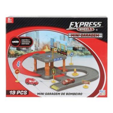 Imagem de Express Wheels Mini Garagem de Bombeiro com Carrinhos Multikids - BR18