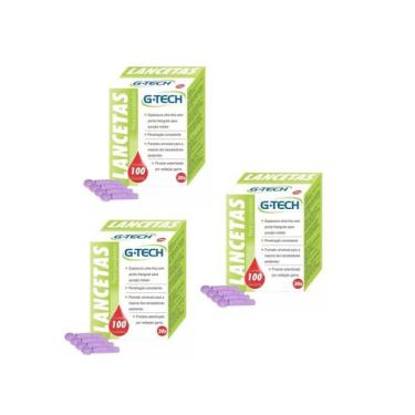 Imagem de Kit 3 Lanceta Para Lancetadora 30g C/ 100 Lancetas - G-Tech