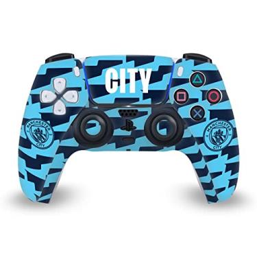 Imagem de Head Case Designs Officially Licensed Manchester City Man City FC City Pattern Logo Art Vinyl Faceplate Sticker Gaming Skin Decal Cover Compatible With Sony PlayStation 5 PS5 DualSense Controller