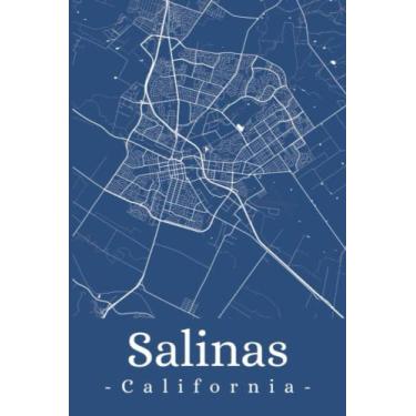 Imagem de Salinas California: Your city, your region, your home! | Composition Notebook 6x9 plaid 120 pages