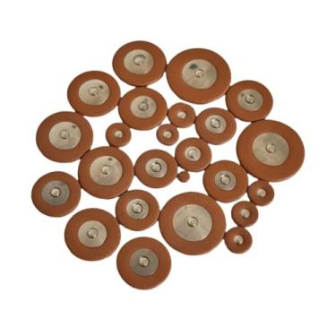 Imagem de simhoa Almofadas de Couro para Saxofone, 25 Peças, Acessórios de Instrumento, Almofadas de Alto Sax para Alto