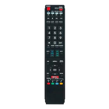 Imagem de Controle remoto de substituição 600154000-579-G adequado para Sharp AQUOS TV, LCD, LED, HDTV, Smart TV, compatível com GB173WJSA GB118WJSA GB004WJSA GA935WJSA GB105WJSA RRMCGB173WJSA GB005WJSA