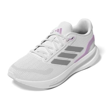 Imagem de adidas Tênis feminino Run Falcon 5, Branco/Cinza Strata/Preto 2, 41