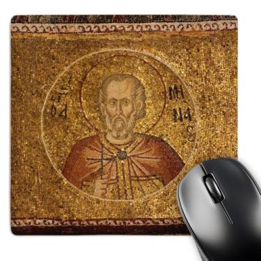 Imagem de 3dRose Mosaico bizantino, Kariye Chora Museum Mosque, Istambul, Turquia - Mouse pad, 20 x 20 cm (mp_187077_1)