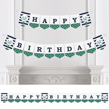 Imagem de Big Dot of Happiness Par-Tee Time - Golf - Birthday Party Bunting Banner - Golf Party Decorations - Happy Birthday